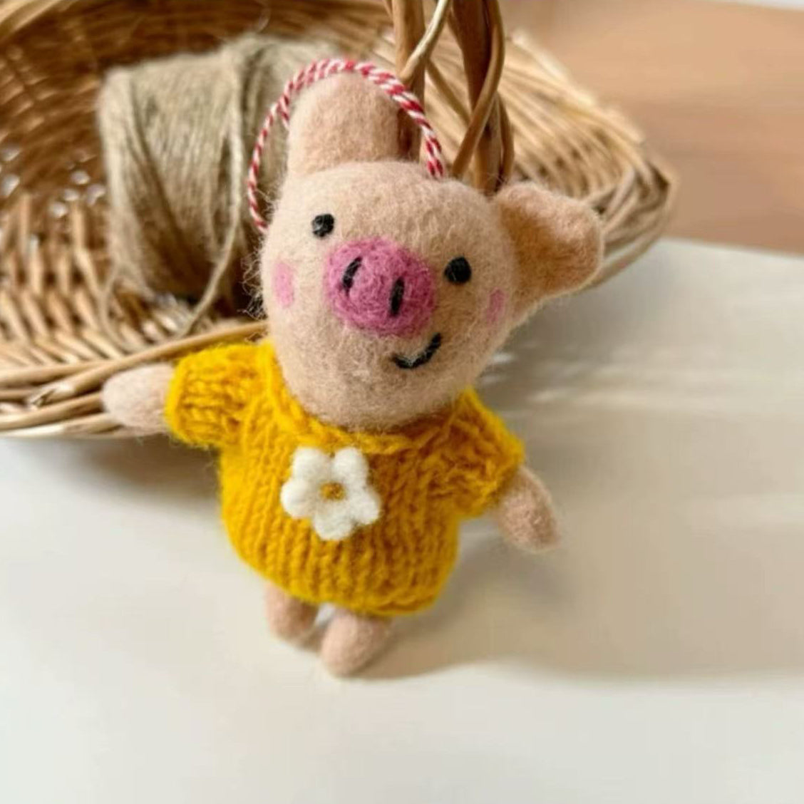Charming Pig Hanging Decoration Purse Charm By Maria Callary Toys