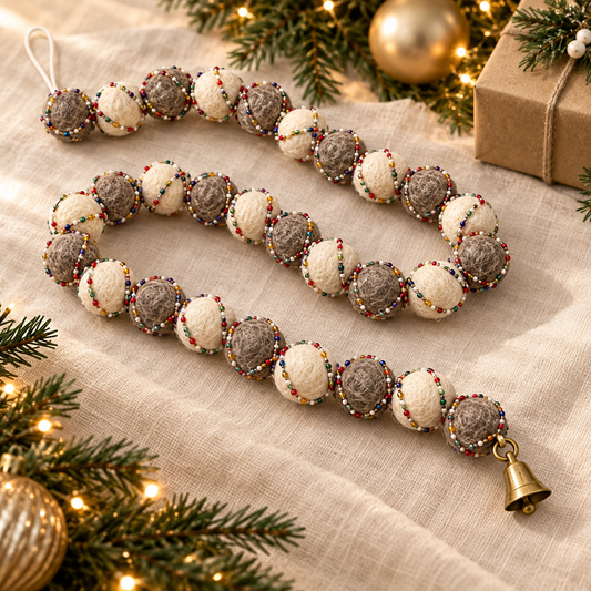 Felt Ball Garland