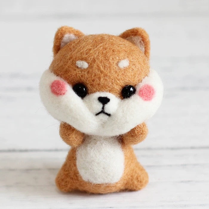 DIY Shiba Inu Felted Animal Kit by Maria Callary Toys