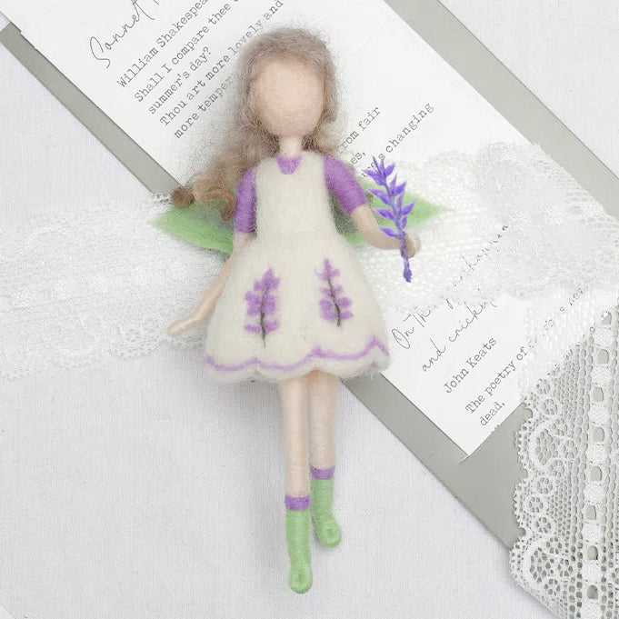 Eco friendly wool doll crafted by Maria Callary Toys