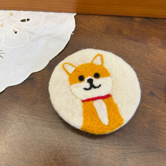Felt Dog Coasters by Maria Callary Toys