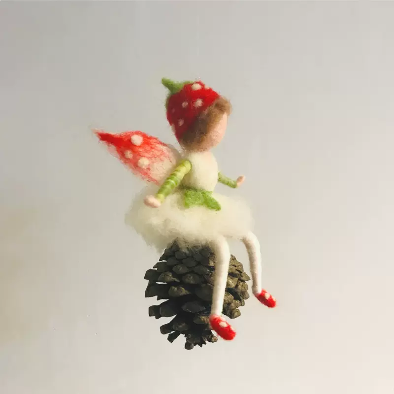 Handmade Angel Needle Felting Kit by Maria Callary Toys for Christmas