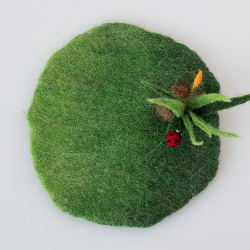 Ladybug Wool Coaster By Maria Callary Toys