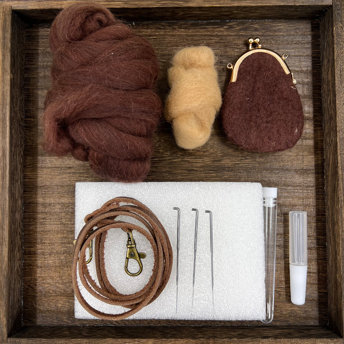 Charming Chestnut Mini Kiss-Lock Coin Purse