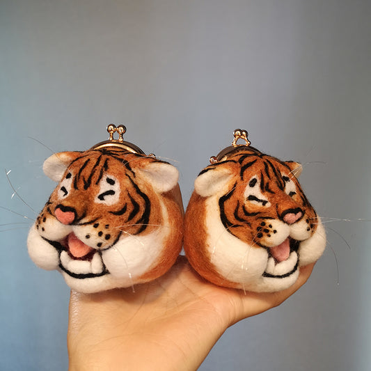 Adorable Tiger Mini Kiss-Lock Coin Purse