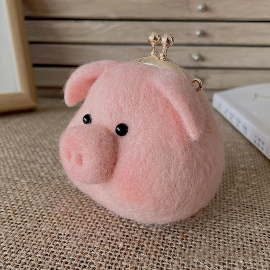 Piggy Charm Mini Kiss-Lock Coin Purse