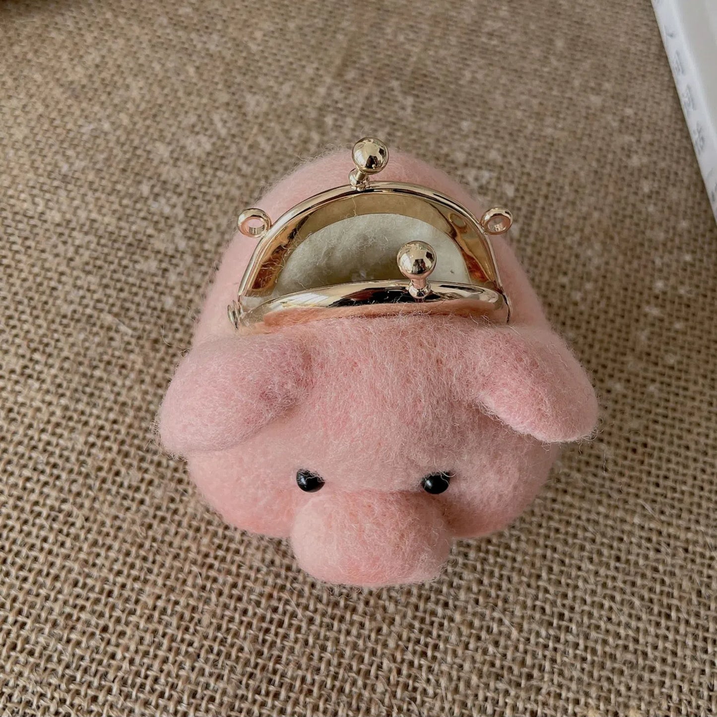 Piggy Charm Mini Kiss-Lock Coin Purse