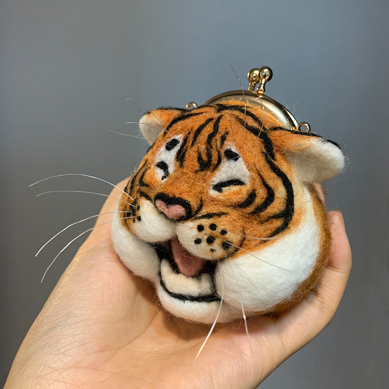 Adorable Tiger Mini Kiss-Lock Coin Purse