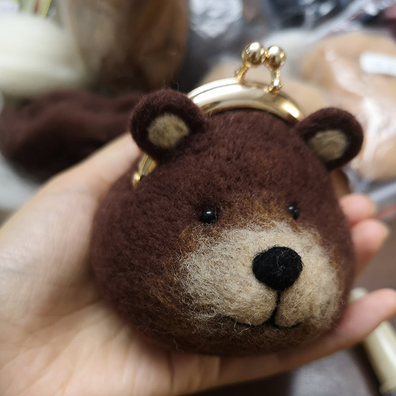 Cute Bear Mini Kiss-Lock Coin Purse
