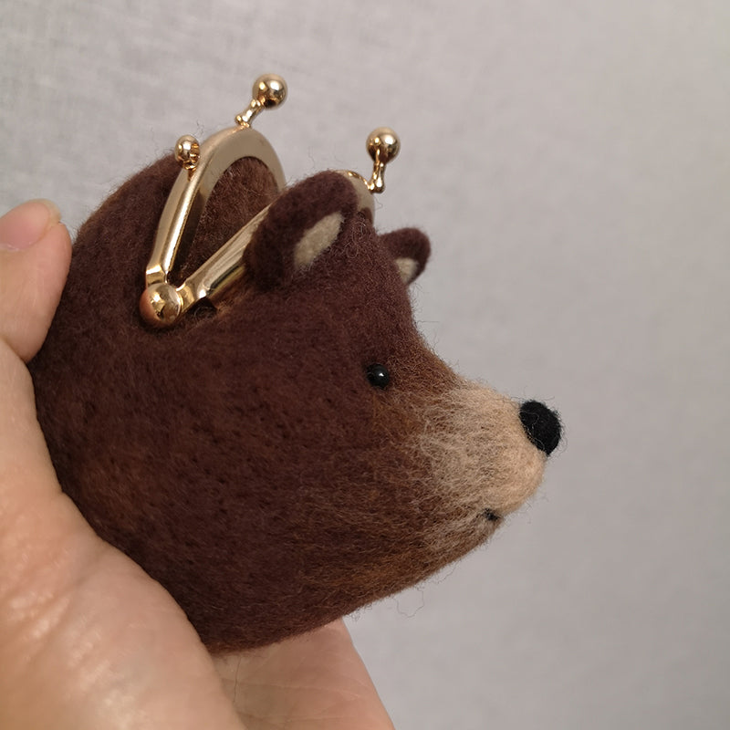 Cute Bear Mini Kiss-Lock Coin Purse