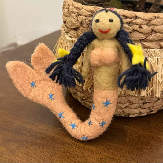 Mermaid Dolls Felt Ornament by Maria Callary Toys