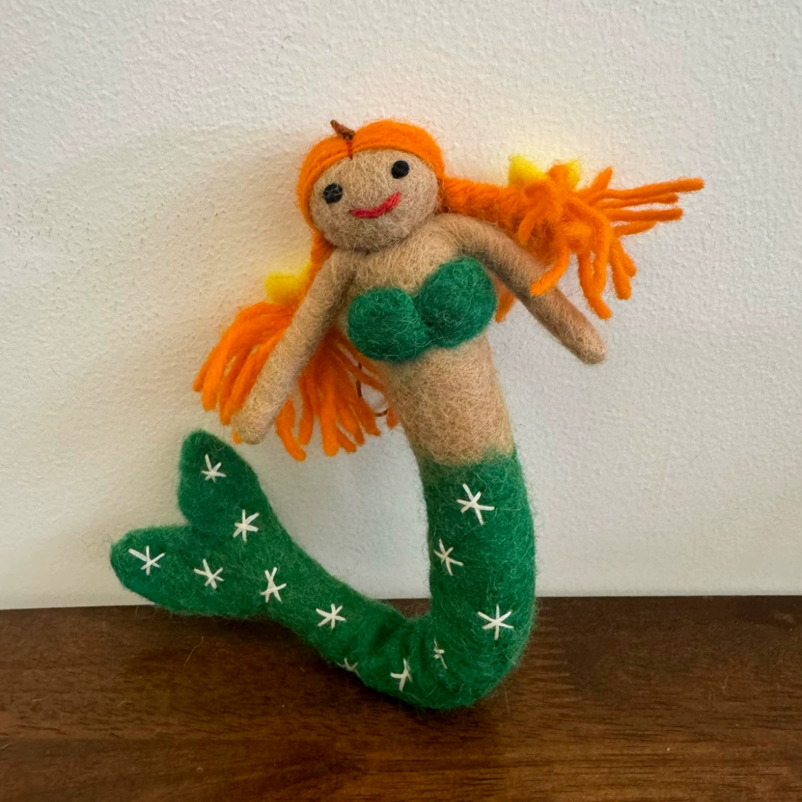 Mermaid Dolls Hanging Felt Decorations by Maria Callary Toys