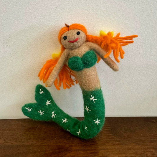 Mermaid Dolls Hanging Felt Decorations by Maria Callary Toys