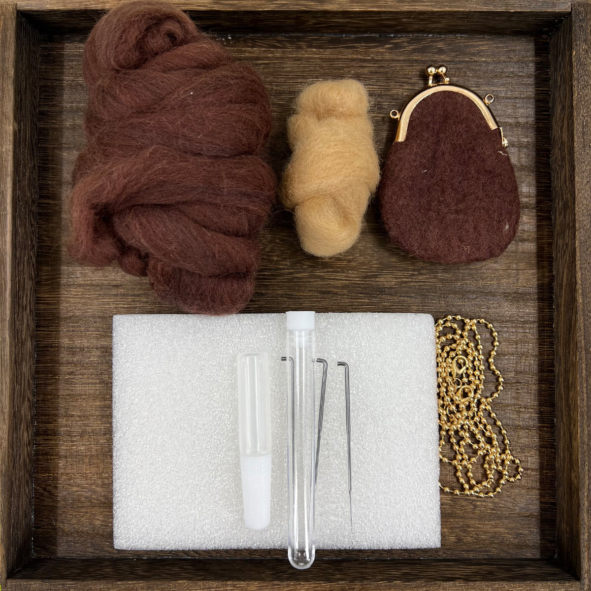 Charming Chestnut Mini Kiss-Lock Coin Purse