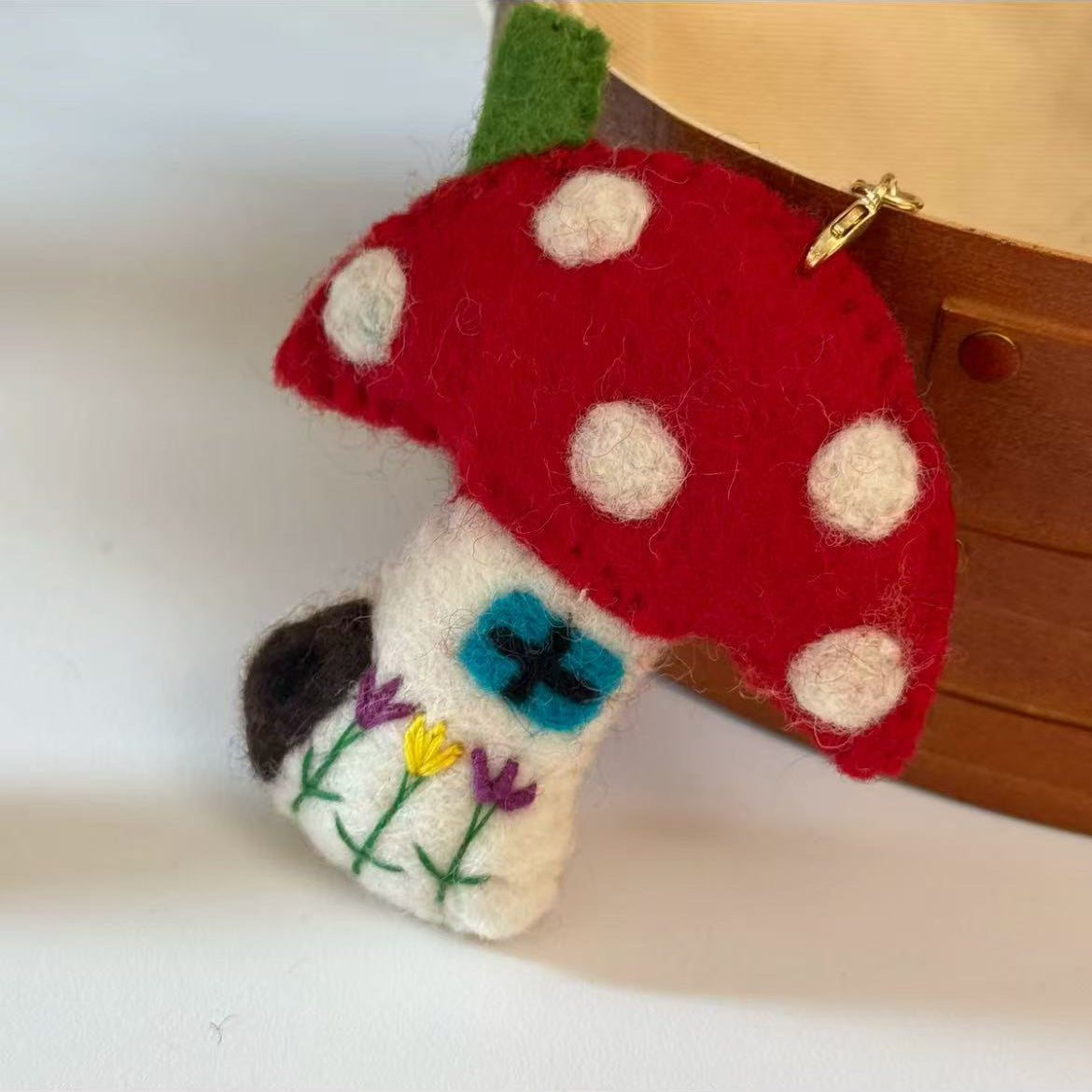 Mushroom Keychain Charm By Maria Callary Toys