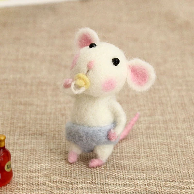 Needle Felt Your Own Mouse – Easy DIY Kit by Maria Callary Toys
