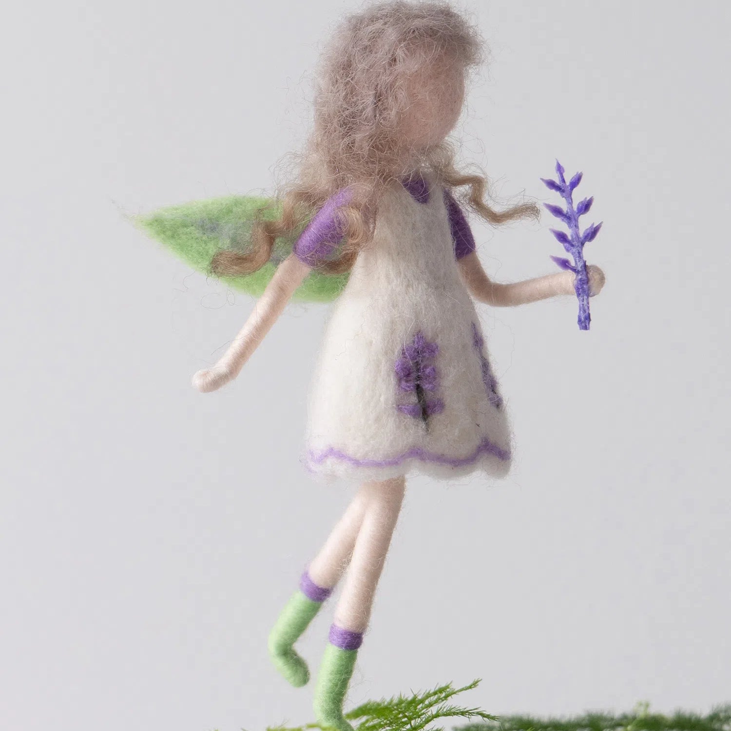 Needle felted wool doll handmade by Maria Callary Toys