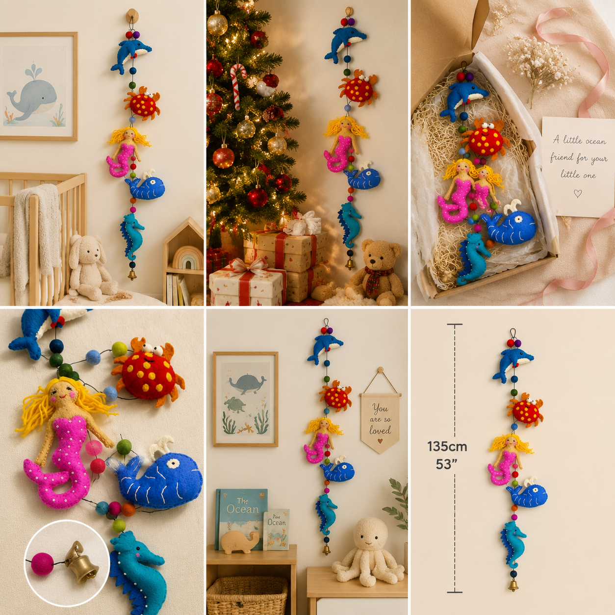 Ocean Friends Felt Garland