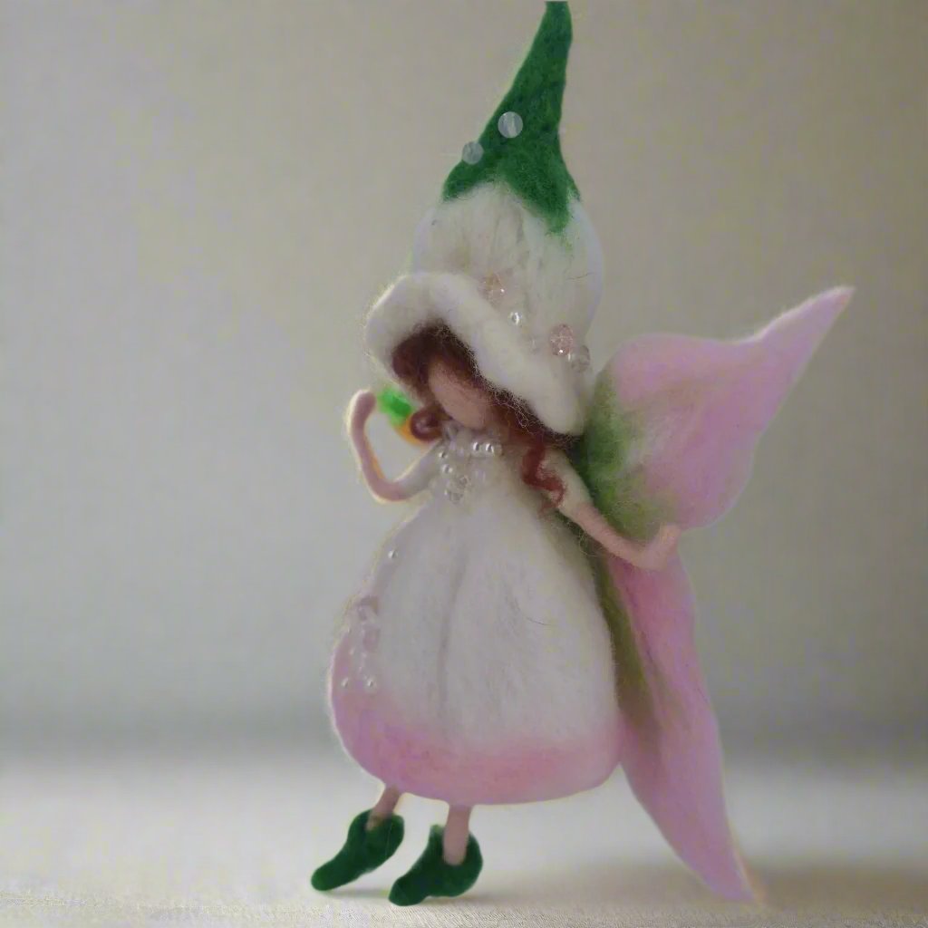 Olivia felt angel hanging ornament by Maria Callary Toys, adding a touch of magic and elegance to your holiday decorations.