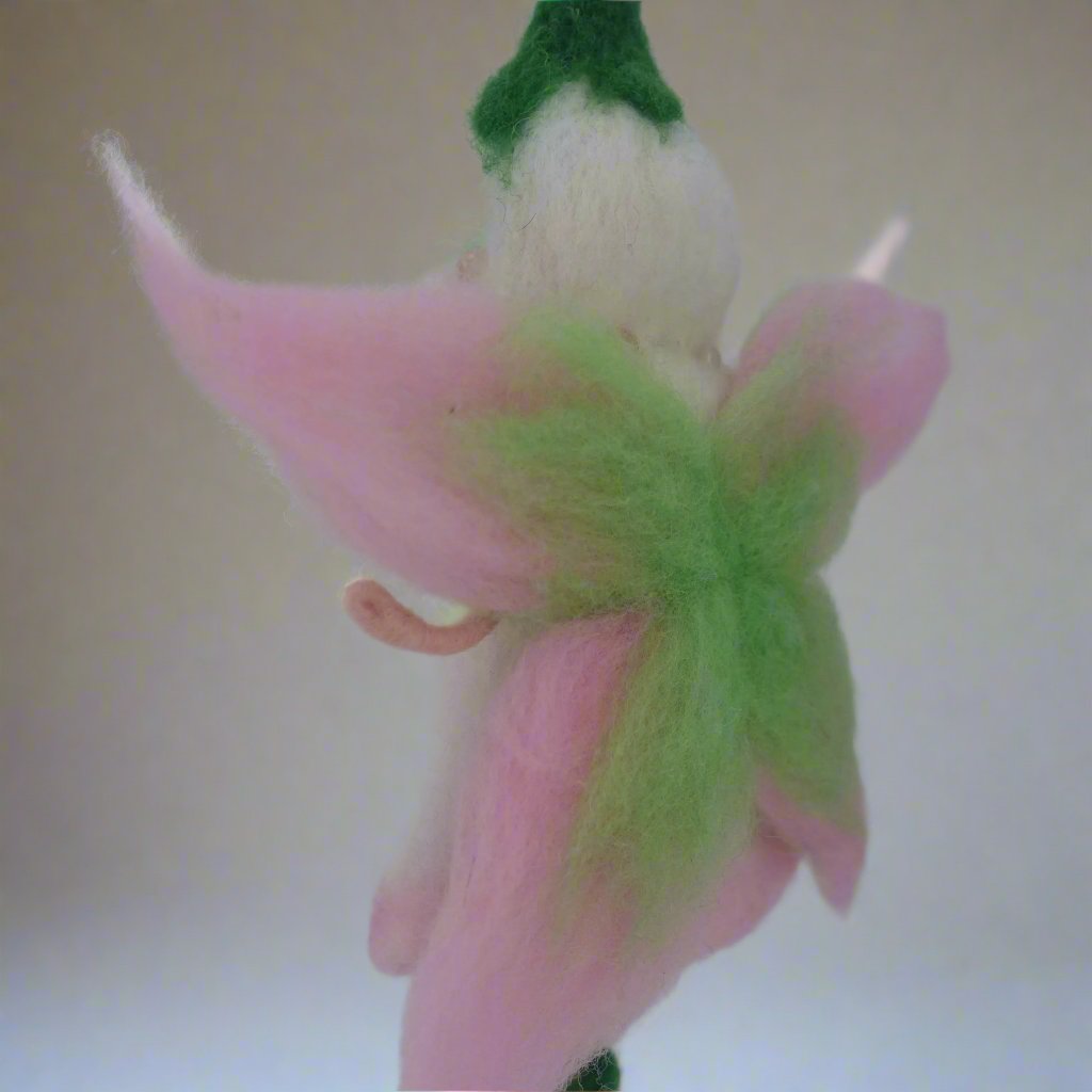 Olivia needle felted fairy ornament by Maria Callary Toys, a charming and magical piece for your Christmas tree.