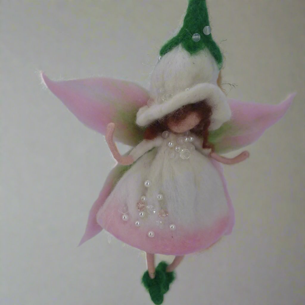 Olivia wool fairy Christmas decor by Maria Callary Toys, perfect for adding a whimsical touch to your holiday home decor.