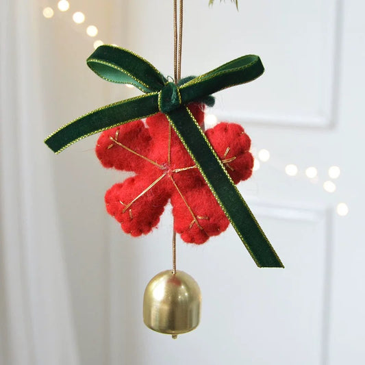 Red Felt Snowflakes by Maria Callary Toys