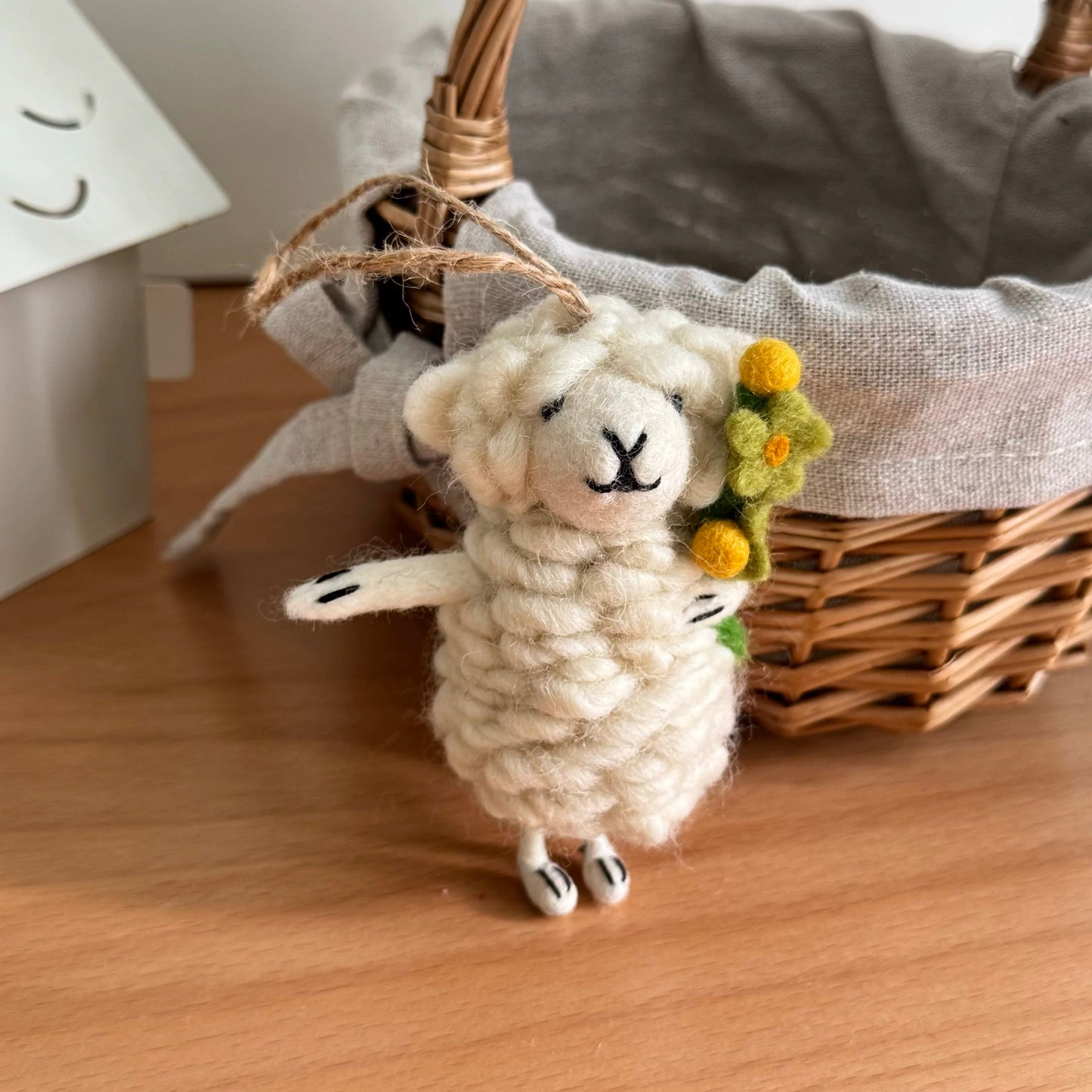 Sheep Christmas Tree Hanging Decoration By Maria Callary Toys
