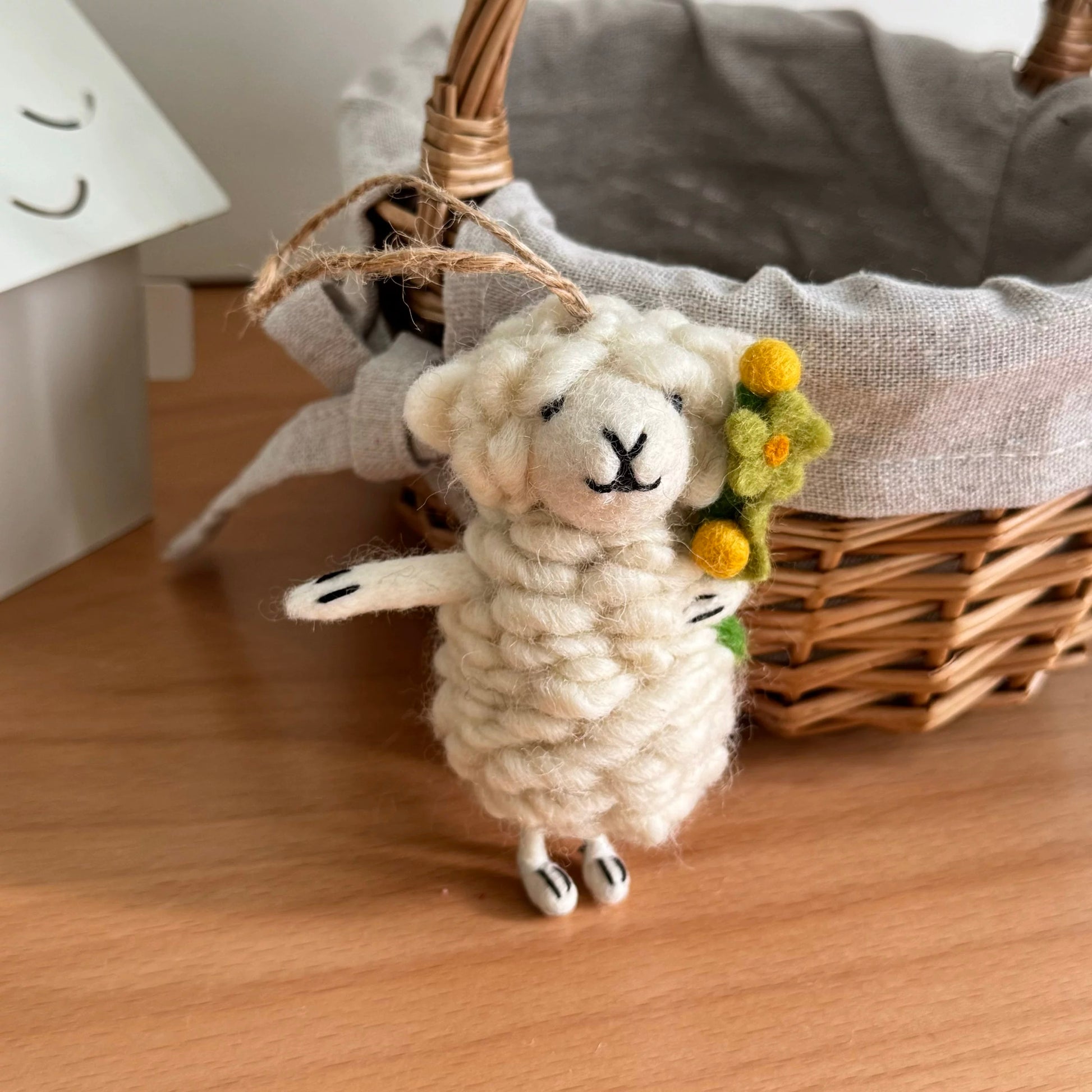 Sheep Christmas Tree Hanging Decoration By Maria Callary Toys