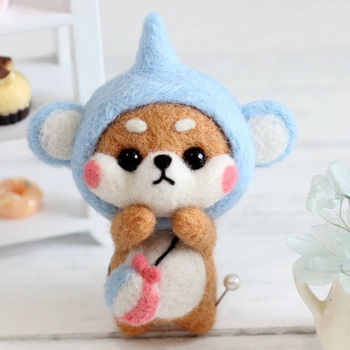 Shiba Inu Felt Craft Kit for Beginners by Maria Callary Toys