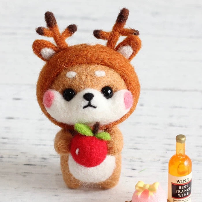 Shiba Inu Needle Felting Set by Maria Callary Toys