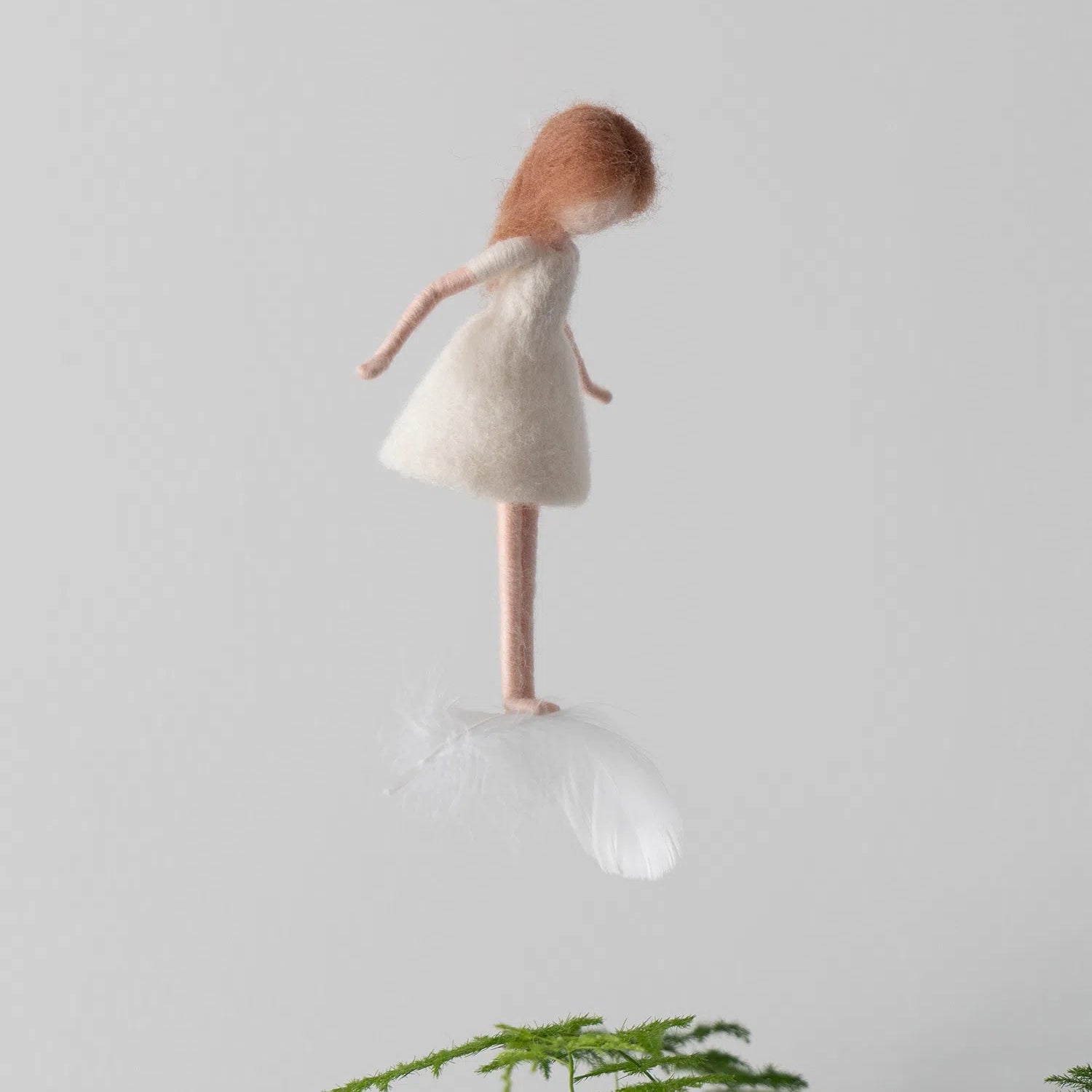 Celest, a needle felted fairy by Maria Callary Toys, perfect for creating a fairy tale nursery mobile.