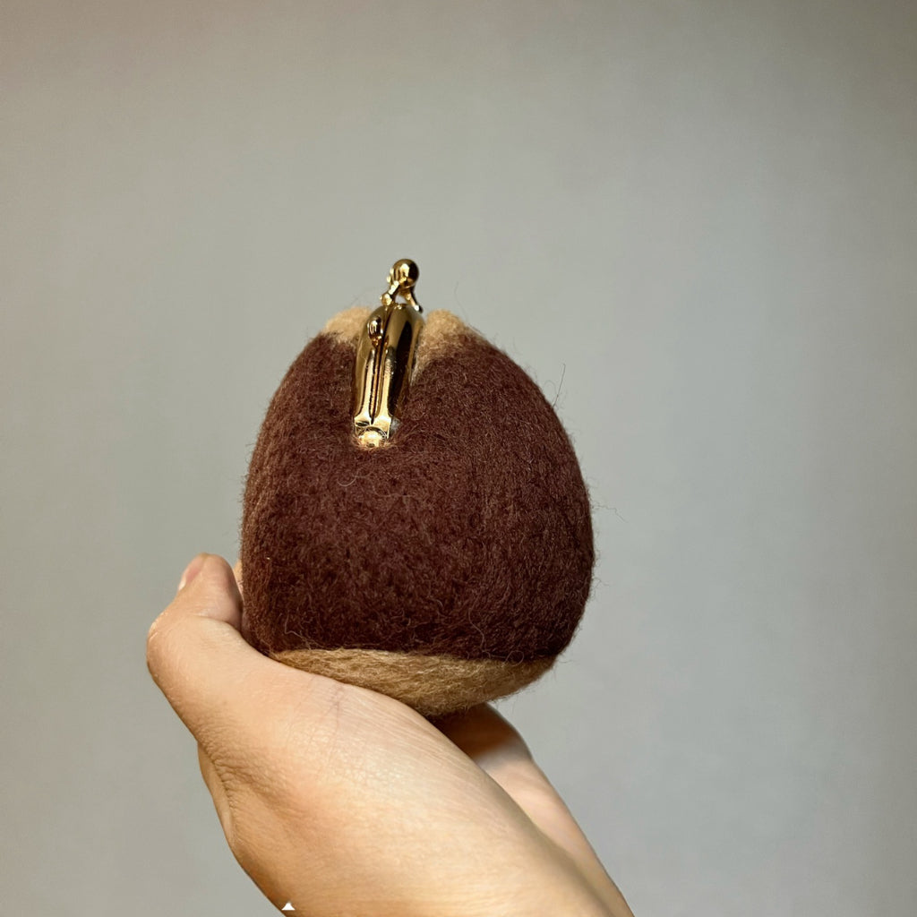 Charming Chestnut Mini Kiss-Lock Coin Purse