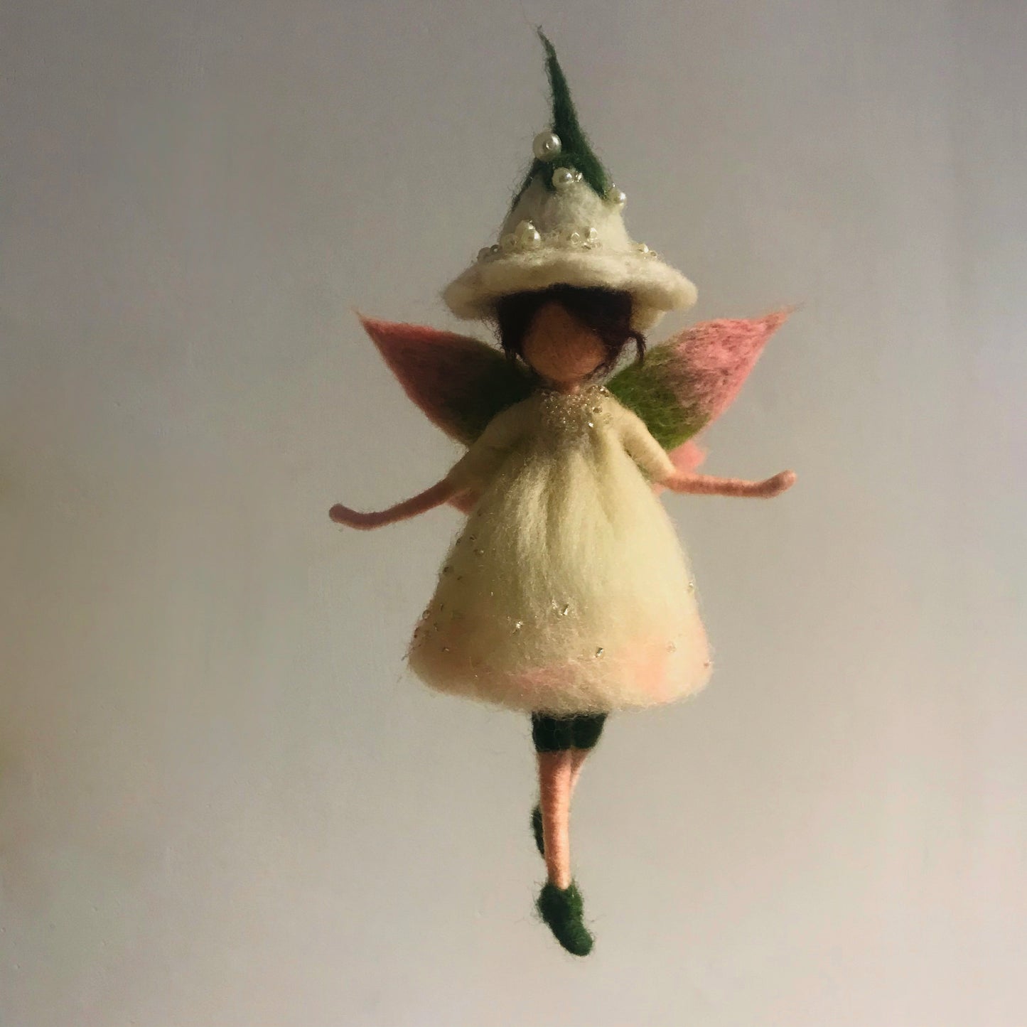Jessica, handmade needle felted fairy, Waldorf-inspired wool angel