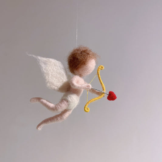 Needle Felted Fairies by Maria Callary Toys, ideal for Christmas tree decorations and handmade fairy gifts.