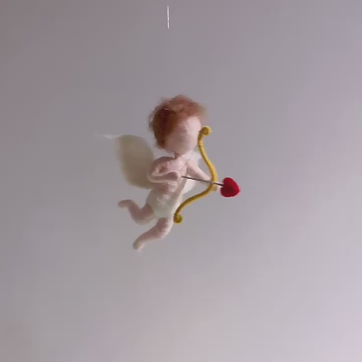 Angel Tree Topper Felt by Maria Callary Toys, a beautiful handmade felt decoration for your holiday tree.