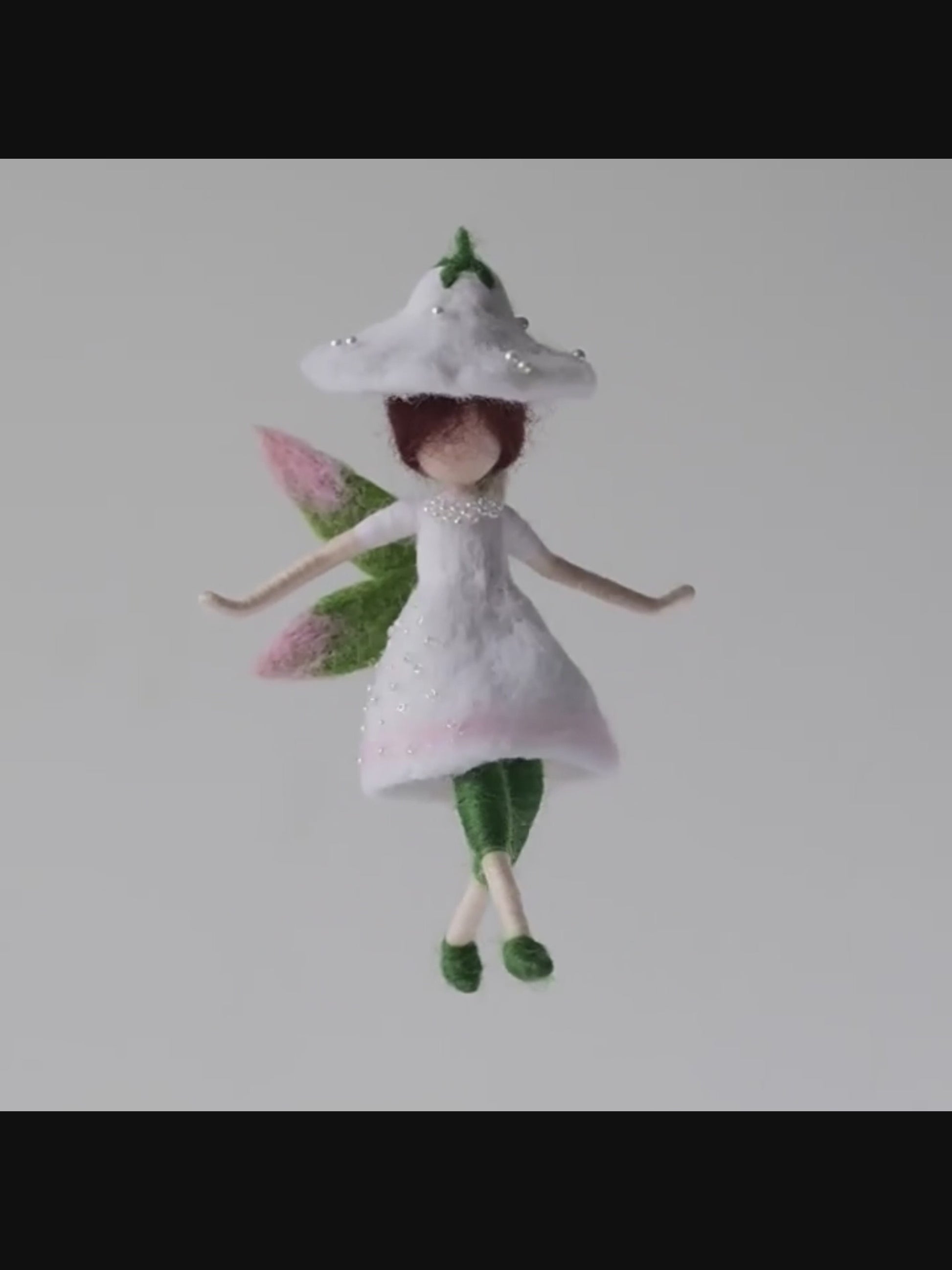 Eco-Friendly Needle Felted Fairy Christmas Ornaments by Maria Callary Toys