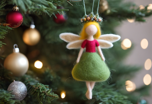 Needle Felted Fairy Tree Topper