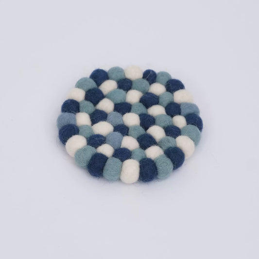 Adorable Felt Ball Coasters by Maria Callary Toys