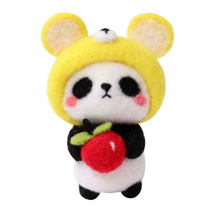 Adorable Panda Wool Felting Kits for Beginners by Maria Callary Toys