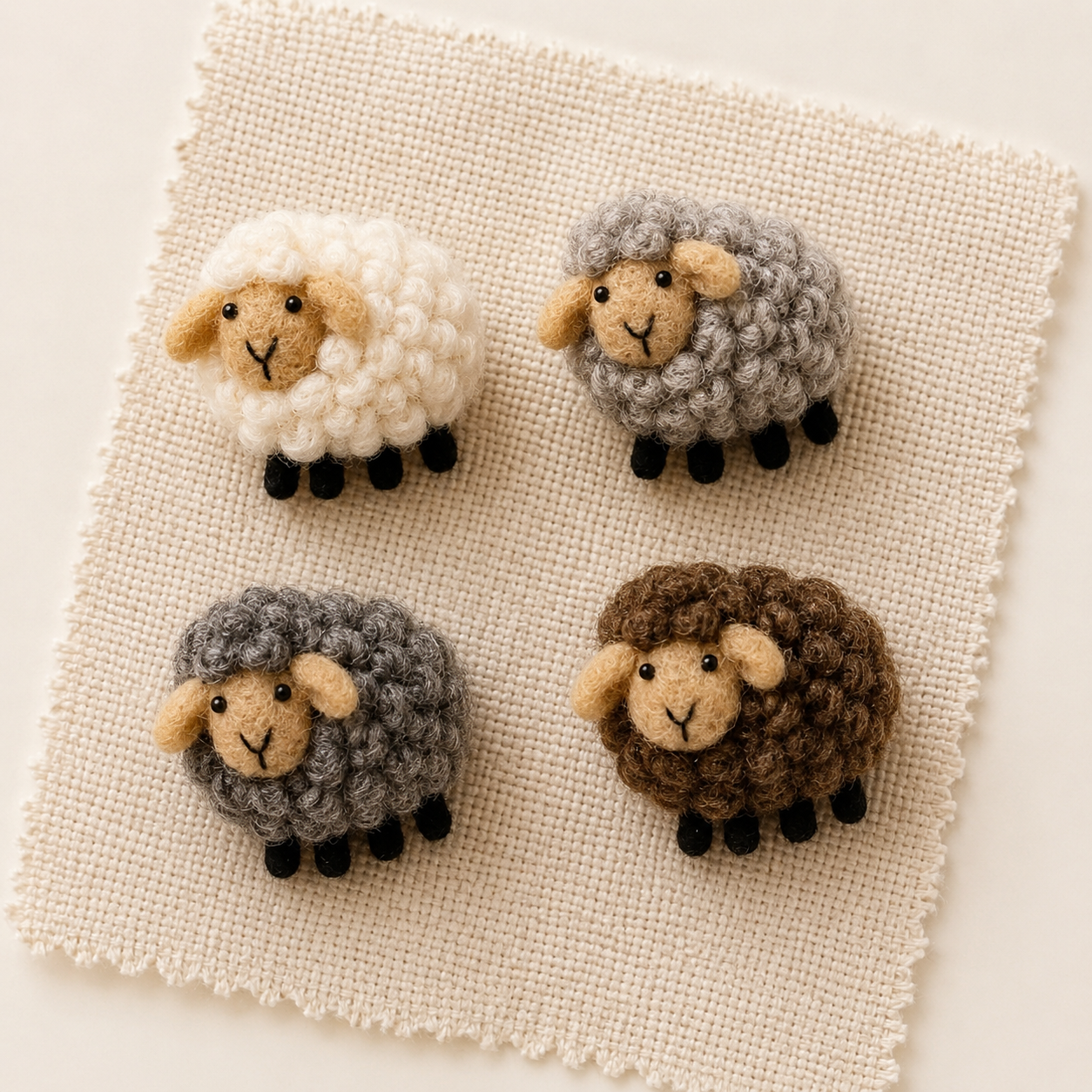 Felt Sheep Pin