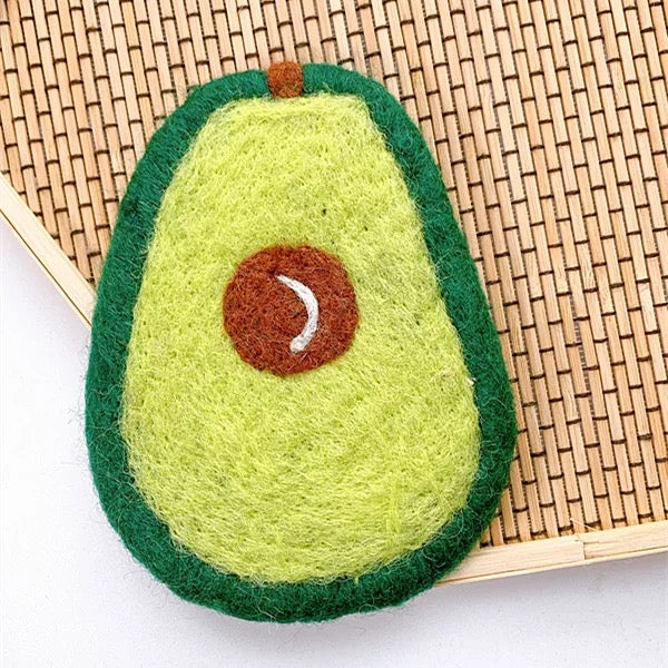Avocado Felt Drink Coaster by Maria Callary Toys