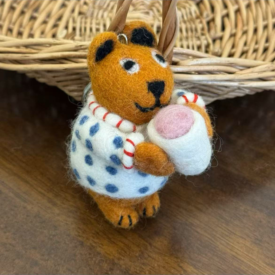 Cute Bear Purse Keychain Charm By Maria Callary Toys