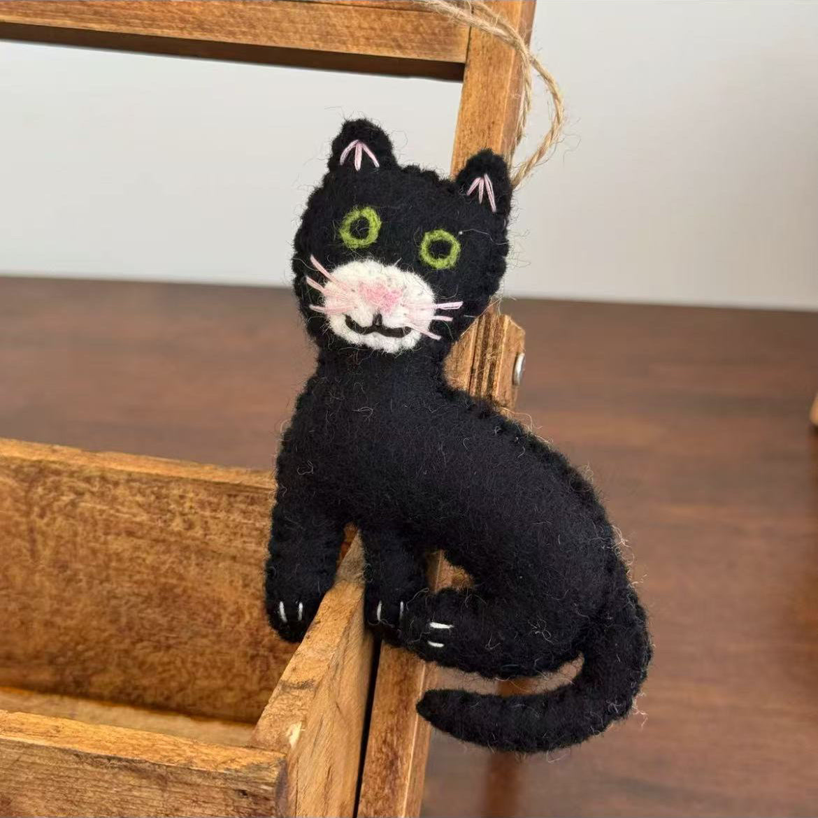 Beautiful Handmade Cat Hanging Decorations By Maria Callry Toys