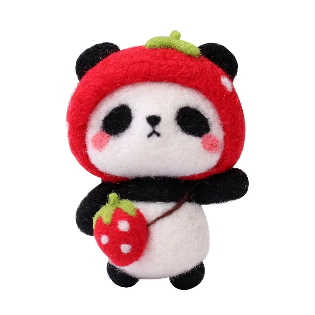 Beginner-Friendly Panda Needle Felting Kits by Maria Callary Toys