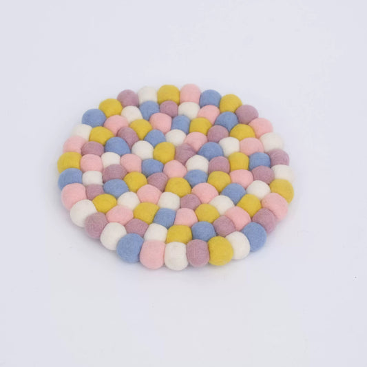 Best Felt Ball Coasters for Sweaty Drinks by Maria Callary Toys