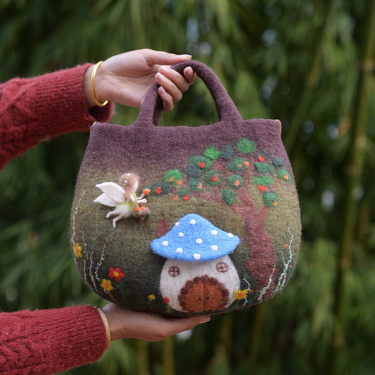 Enchanted Forest Wool Bags: Whimsical Woodland Delights