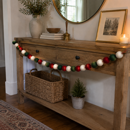 Christmas Felt Ball Garland