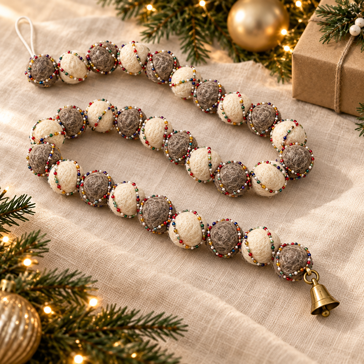 Felt Ball Garland