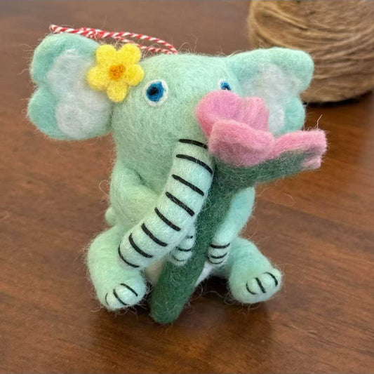 Cute Elephant Hanging Decoration Handbag Charm By Maria Callary Toys
