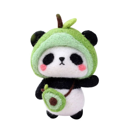 Cute Panda Needle Felting Kits by Maria Callary Toys